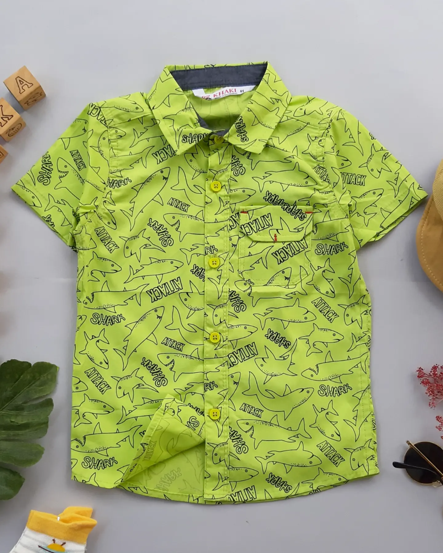 پیراهن برند  سبز کوسه (333018)