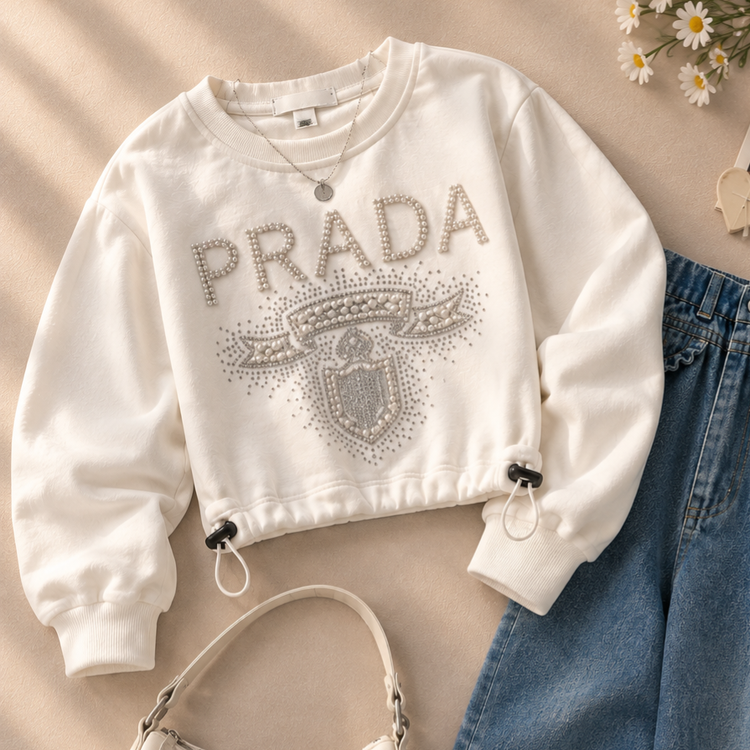 کراپ دخترانه prada (143276)