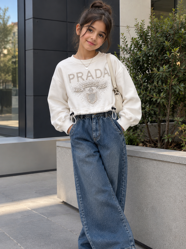 کراپ دخترانه prada (143276)